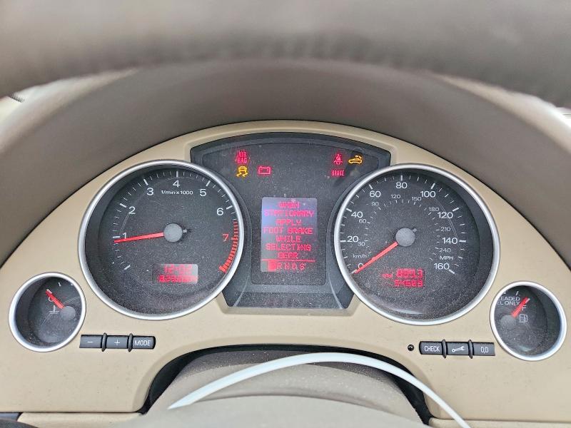 2006 Audi A4 quattro VIN WAUDT48HX6K004514 COPART salvage auction — FRONT END, CO - BILL OF SALE-PARTS ONLY, sold $350 on 2026-07-14 (photo 9)