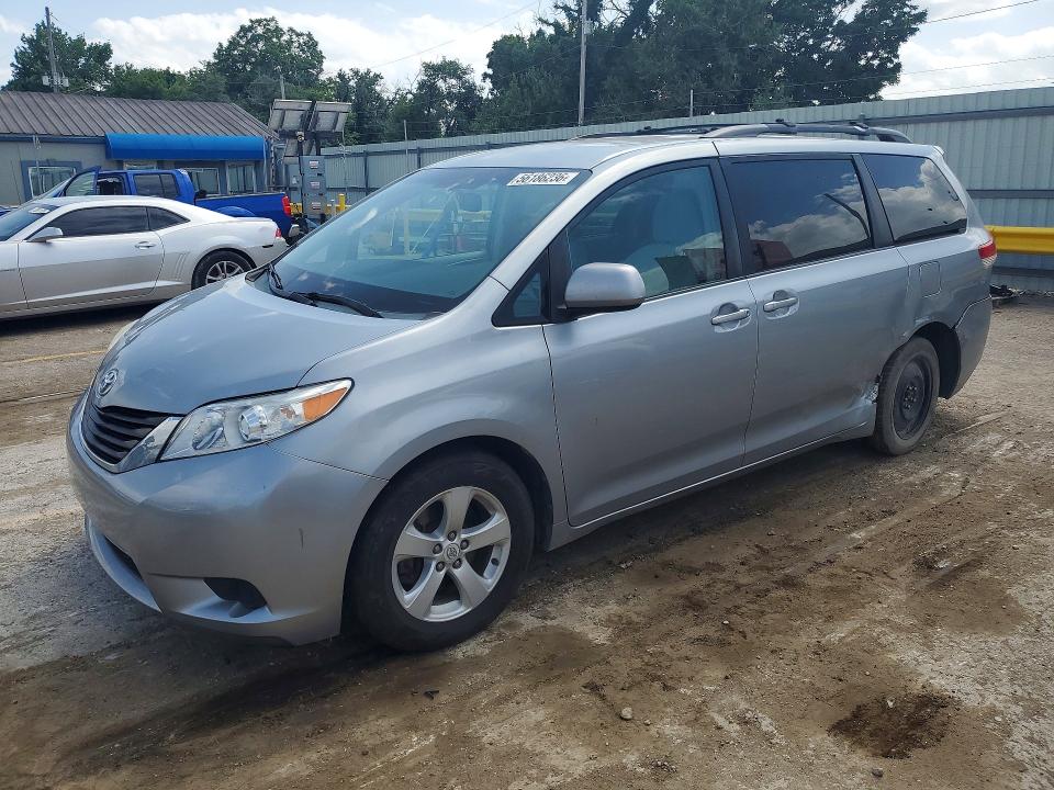 2011 Toyota Sienna VIN 5TDKK3DC3BS056832 COPART salvage auction — SIDE, Ks - Cert Of Title-Salvage, sold $1,200 on 2026-07-08 (photo 1)