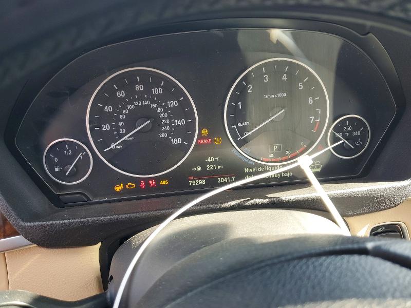 2018 BMW 3er VIN WBA8E1G54JNU90049 COPART salvage auction — FRONT END, Ca - Salvage Certificate, sold $325 on 2026-08-12 (photo 9)