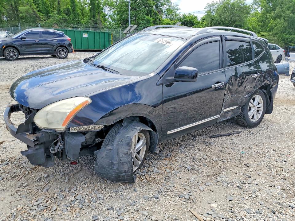 2012 Nissan Rogue VIN JN8AS5MV1CW372034 COPART salvage auction — FRONT END, Md - Cert Of Salvage > 75% Damage, sold $400 on 2026-07-02 (photo 1)