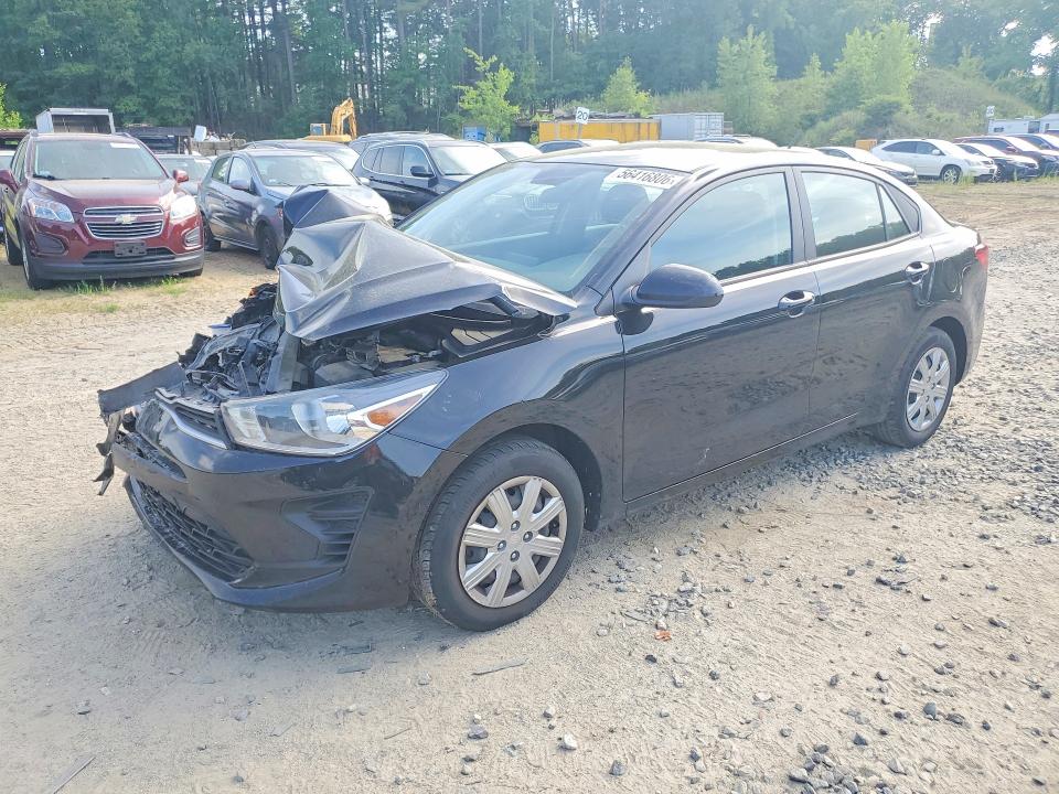 2021 Kia Rio VIN 3KPA24AD9ME400790 COPART salvage auction — FRONT END, Ma - Cert Of Title-Salvage, sold $1,600 on 2026-07-29 (photo 1)