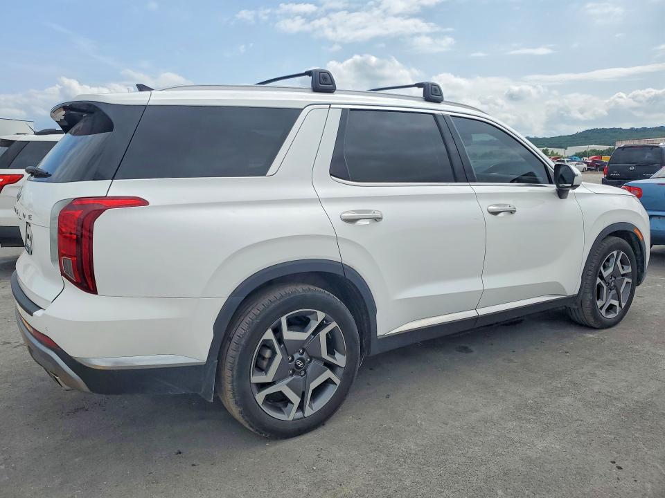 2024 Hyundai Palisade VIN KM8R54GE7RU696861 COPART salvage auction — HAIL, Ok - Cert Of Title-Salvage, sold $15,300 on 2026-07-22 (photo 3)