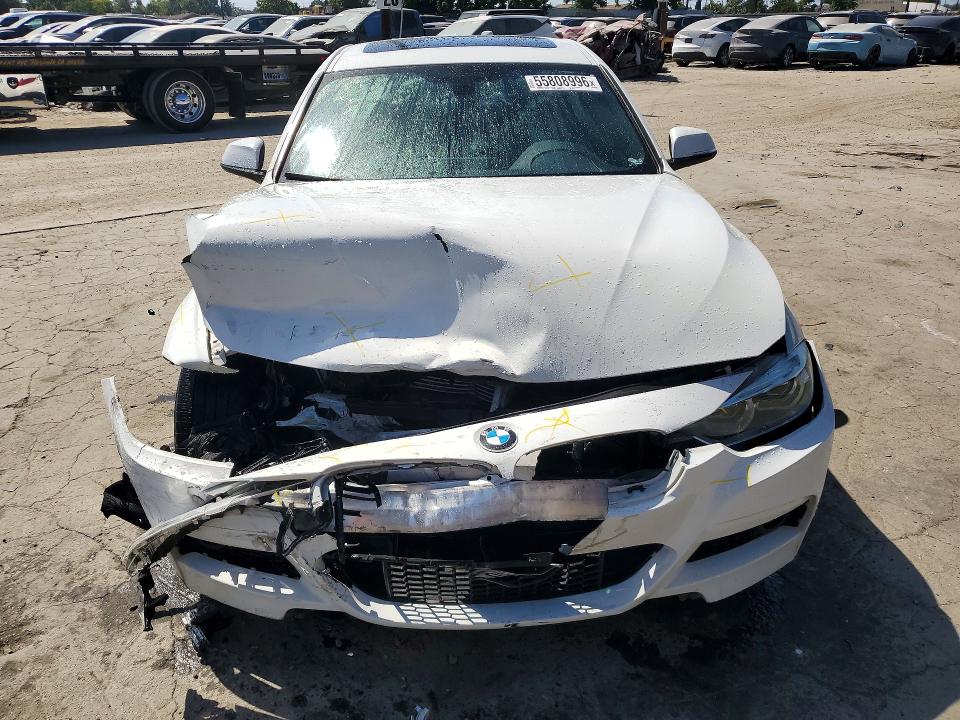2018 BMW 3er VIN WBA8E1C56JA762677 COPART salvage auction — FRONT END, Ca - Salvage Certificate, sold $1,600 on 2026-08-03 (photo 5)