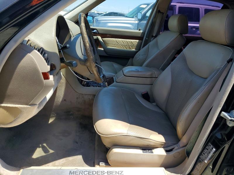 1999 Mercedes-benz S class VIN WDBGA33G5XA407062 COPART salvage auction — FRONT END, Ca - Dis/Dlr/Exp Clean W/Salv Hist, sold $375 on 2026-07-30 (photo 7)