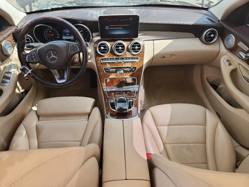 2015 Mercedes-benz C-klasse VIN 55SWF4KB7FU035741 COPART salvage auction — FRONT END, Il - Salvage Certificate, sold $4,000 on 2026-07-31 (photo 8)