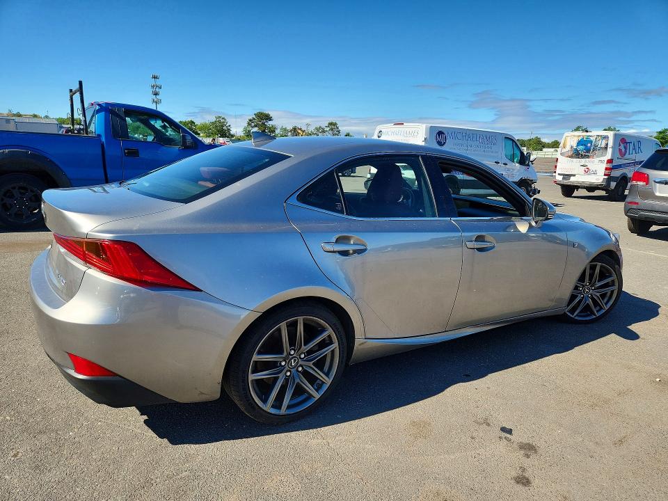 2018 Lexus Is VIN JTHC81D27J5030087 COPART salvage auction — WATER/FLOOD, Ny - Mv907A-Flood Salvage, sold $3,700 on 2026-07-13 (photo 3)