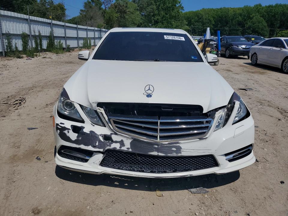 2012 Mercedes-benz E-klasse VIN WDDHF5KB1CA527210 COPART salvage auction — FRONT END, Va - Cert Of Title - Salvage, sold $1,100 on 2026-07-07 (photo 5)