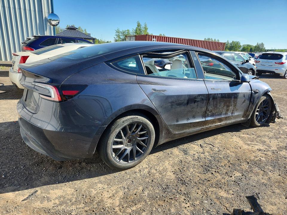 2024 Tesla Model 3 VIN LRW3E7EBXRC262571 COPART salvage auction — FRONT END, On - Permit Salvage, sold $12,700 on 2026-07-14 (photo 3)