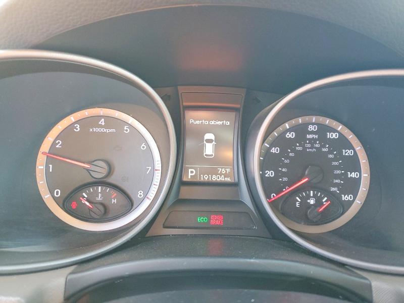 2015 Hyundai Santa fe VIN 5XYZTDLB5FG289995 COPART salvage auction — FRONT END, Ca - Salvage Certificate, sold $525 on 2026-07-07 (photo 9)