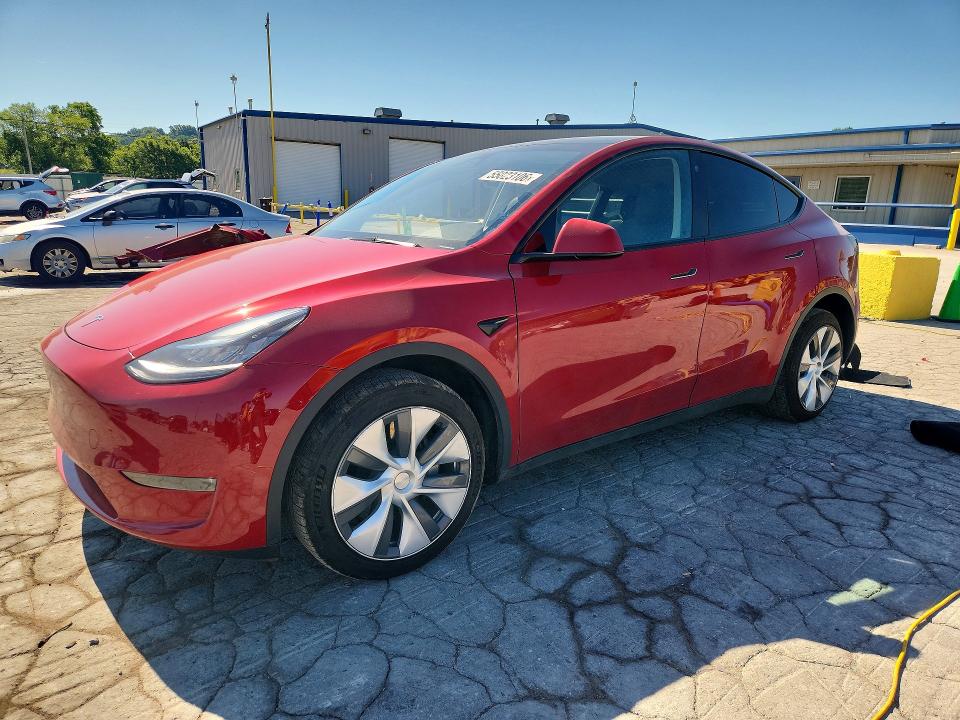 2023 Tesla Model y VIN 7SAYGDEE8PA056449 COPART salvage auction — SIDE, Tn - Salvage Certificate, sold $11,000 on 2026-07-06 (photo 1)