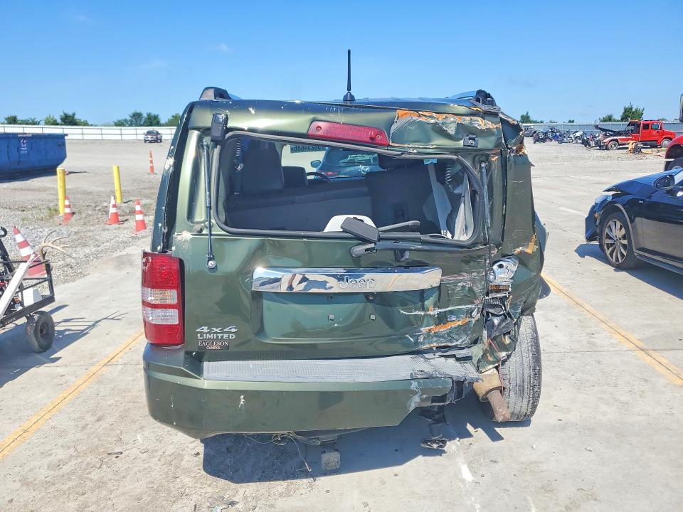 2008 Jeep Liberty VIN 1J8GN58K18W195871 COPART salvage auction — REAR END, KY - CERT OF TITLE-SALVAGE, sold $350 on 2026-07-09 (photo 6)