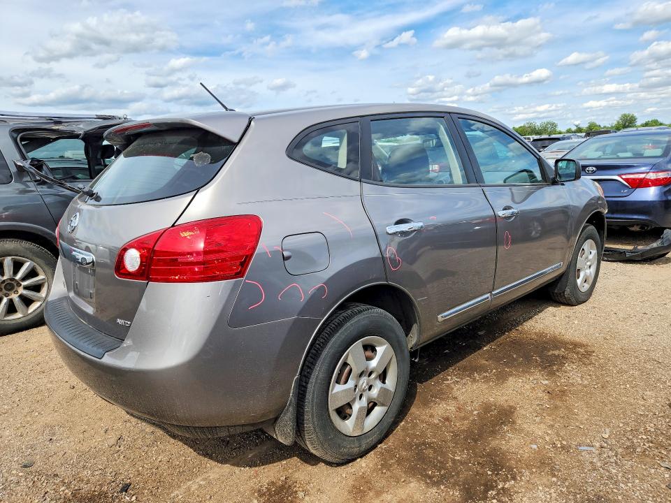 2013 Nissan Rogue VIN JN8AS5MV9DW631466 COPART salvage auction — FRONT END, Il - Salvage Certificate, sold $550 on 2026-07-16 (photo 3)