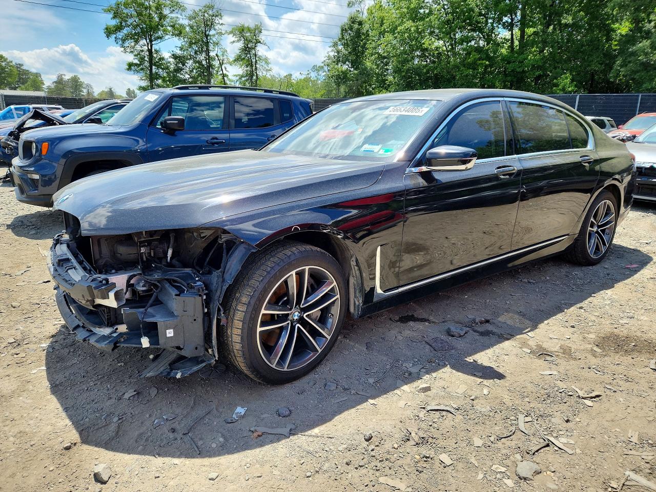 2020 BMW 7er VIN WBA7U2C05LBX84823 — COPART salvage auction photo
