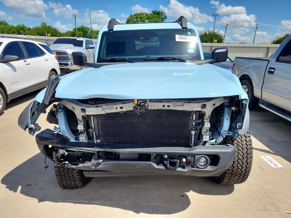 2025 Ford Bronco VIN 1FMEE4DP4SLA43081 COPART salvage auction — FRONT END, Tx - Salvage Vehicle Title, sold $23,300 on 2026-07-02 (photo 5)