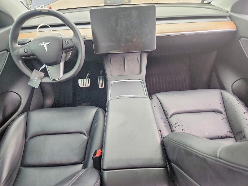 2021 Tesla Model y VIN 5YJYGDEE8MF158653 COPART salvage auction — REAR END, AL - CERT OF TITLE-SALVAGE TITLE (P), sold $9,300 on 2026-07-02 (photo 8)