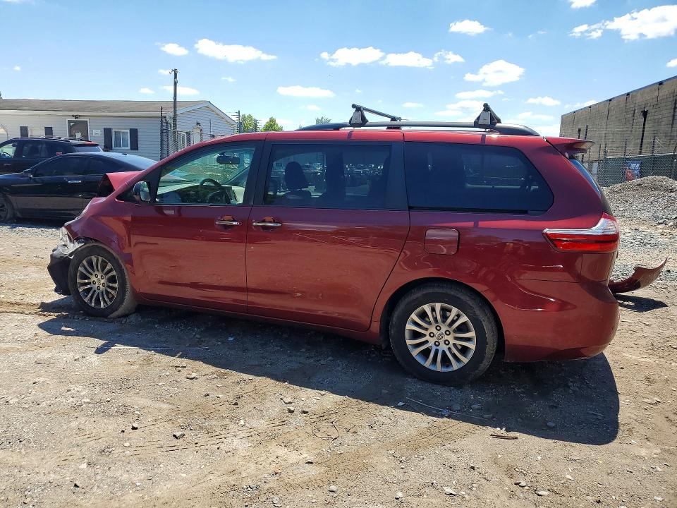 2015 Toyota VIN 5TDYK3DCXFS655159 COPART salvage auction — FRONT END, Va - Certificate Of Title, sold $1,600 on 2026-07-04 (photo 2)