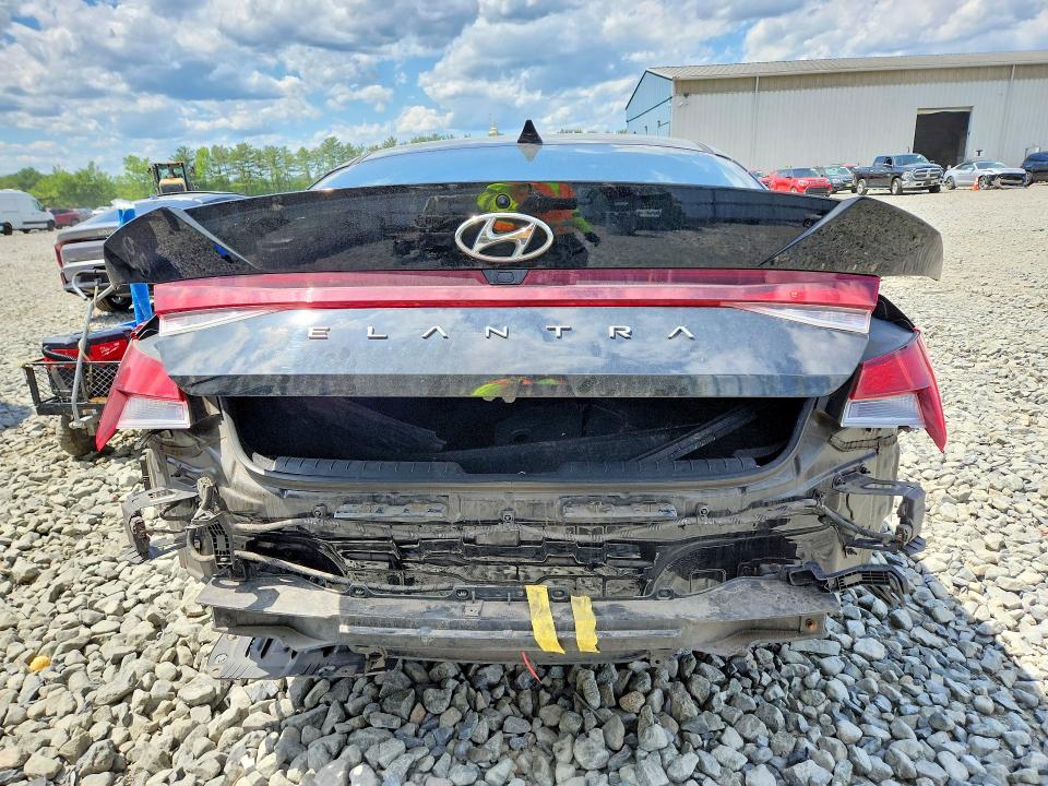 2022 Hyundai Elantra VIN KMHLM4AG6NU221053 COPART salvage auction — FRONT END, Nj - Cert Of Title-Salvage, sold $2,350 on 2026-07-29 (photo 6)