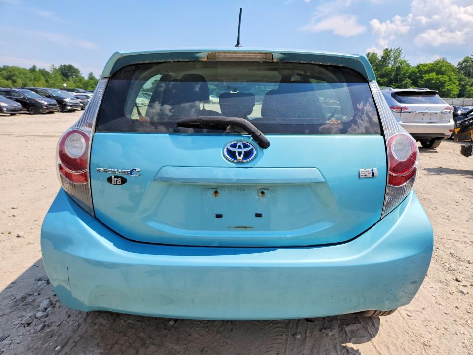 2013 Toyota Prius VIN JTDKDTB38D1050750 COPART salvage auction — FRONT END, Salvage Title, sold $1,200 on 2026-07-15 (photo 6)