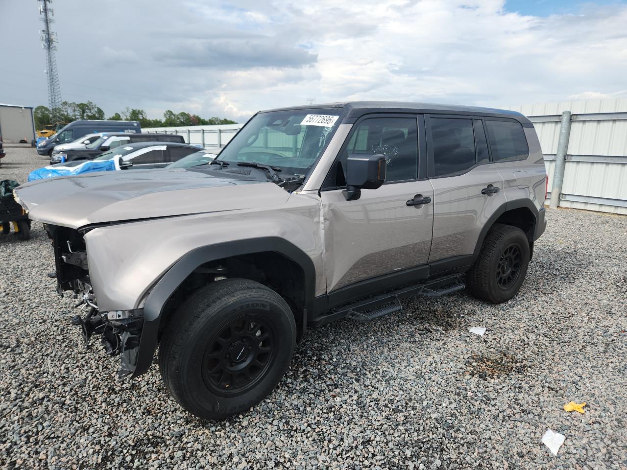 2025 Toyota Land Cruiser VIN JTEABFAJ1SK023105 COPART salvage auction — Front End, FL - CERT OF TITLE SLVG REBUILDABLE, sold $34,750 on 2026-06-30 (photo 1)