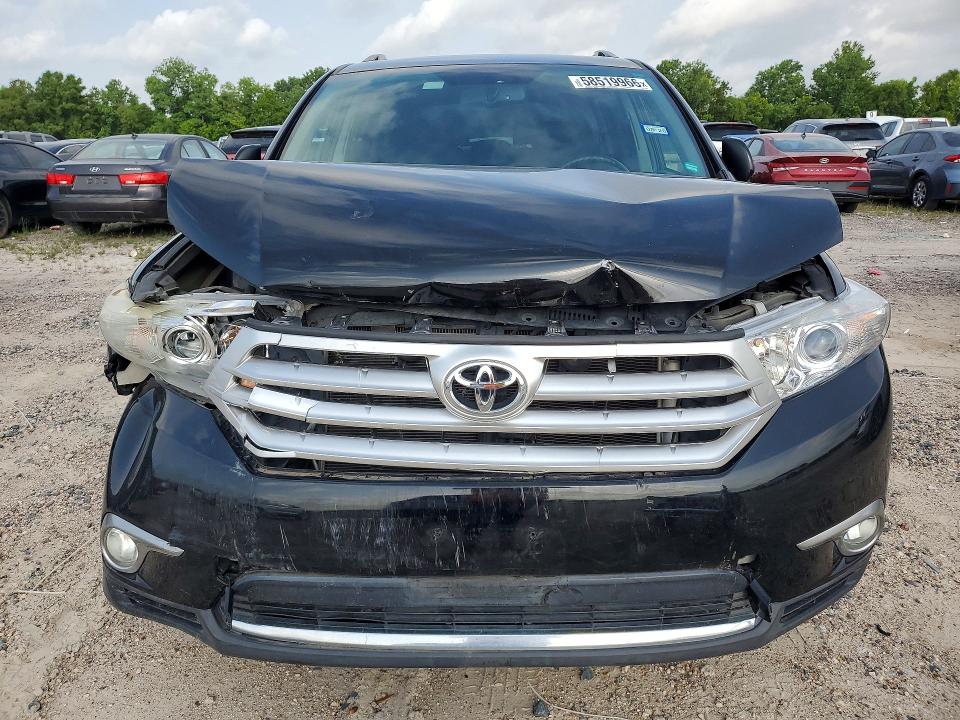 2013 Toyota Highlander VIN 5TDBK3EH2DS226966 COPART salvage auction — FRONT END, Tx - Salvage Vehicle Title, sold $5,300 on 2026-07-10 (photo 5)