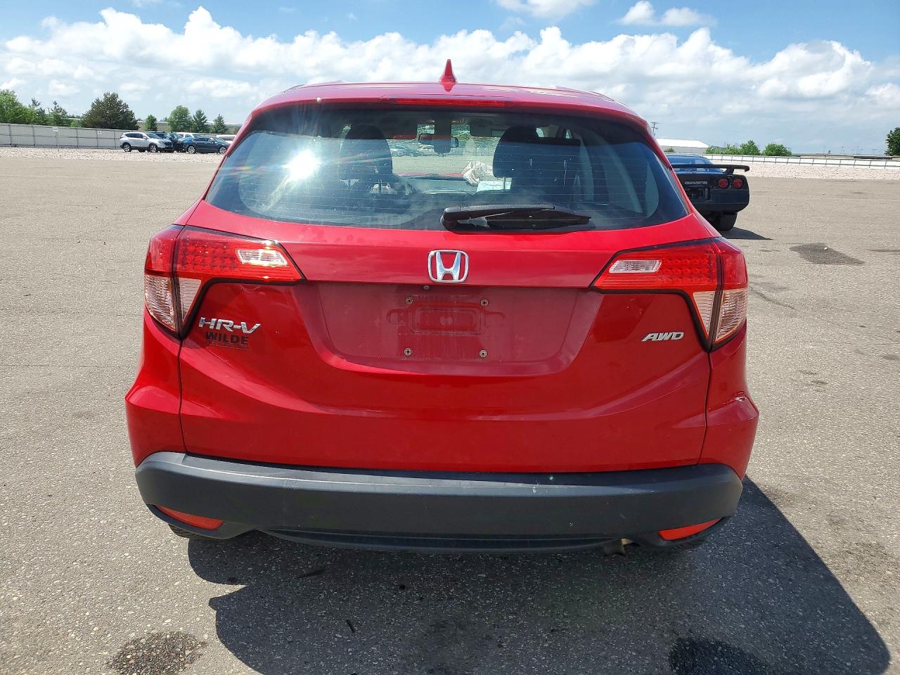 2016 Honda HR-V VIN 3CZRU6H32GM726991 COPART salvage auction — Front End, MN - CERT OF TITLE-SALVAGE, sold $2,850 on 2026-07-02 (photo 6)