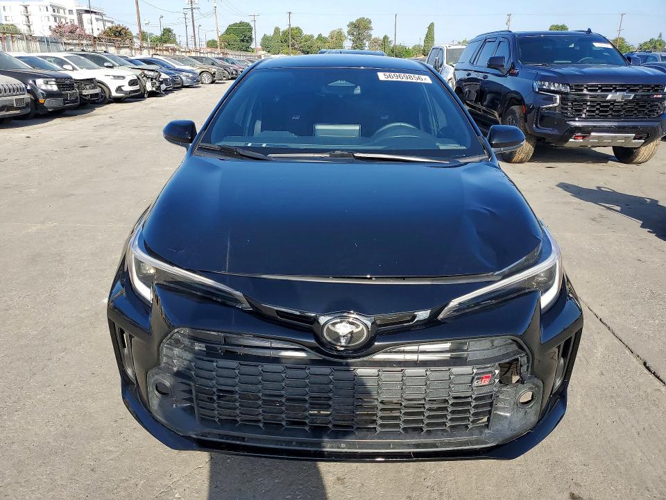 2024 Toyota Gr corolla VIN JTNABAAE2RA013351 COPART salvage auction — FRONT END, Ca - Salvage Certificate (P), sold $13,500 on 2026-07-27 (photo 5)