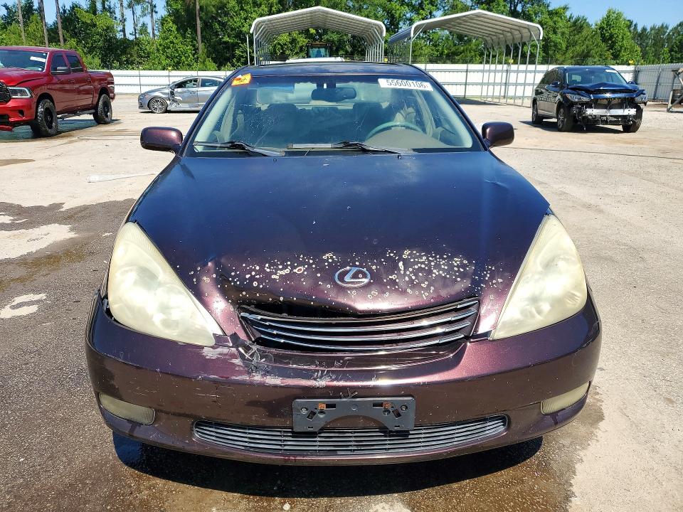 2004 Lexus Es 330 VIN JTHBA30GX45028075 COPART salvage auction — FRONT END, SC - CERT OF TITLE-SALVAGE, sold $325 on 2026-07-20 (photo 5)