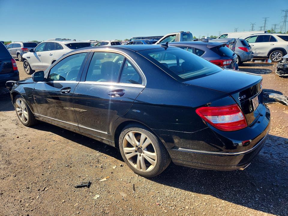 2009 Mercedes-benz C class VIN WDDGF81XX9F221404 COPART salvage auction — FRONT END, Il - Salvage Certificate, sold $850 on 2026-07-14 (photo 2)
