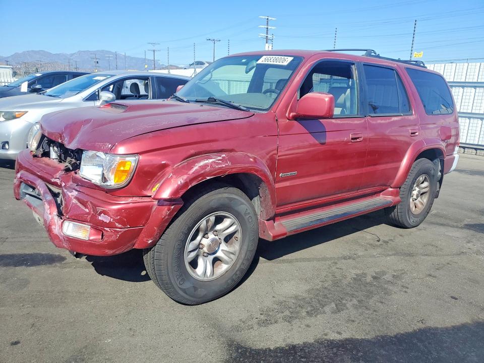 2002 Toyota 4runner VIN JT3GN86R220247872 COPART salvage auction — FRONT END, Ca - Salvage Certificate, sold $1,000 on 2026-07-13 (photo 1)