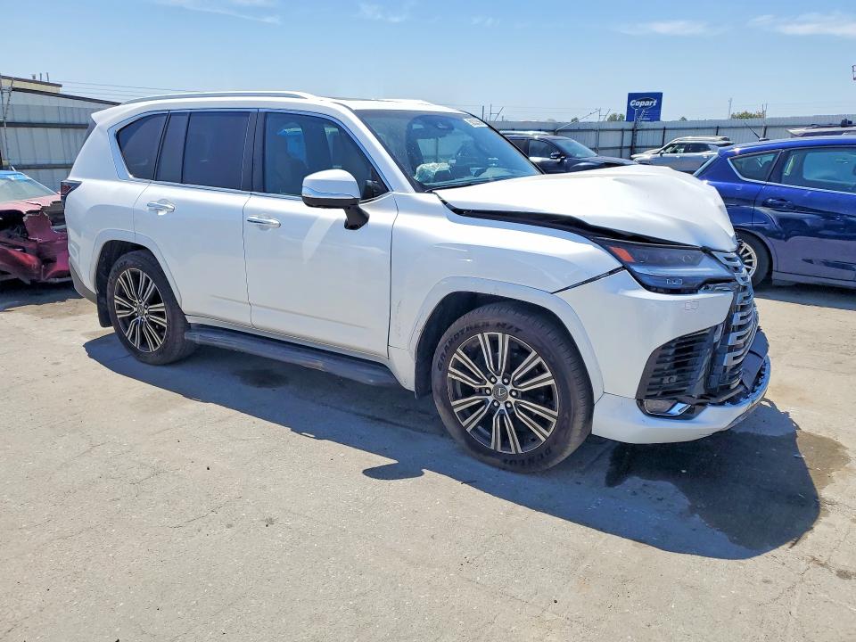 2026 Lexus Lx VIN JTJGB7CX5T4090167 COPART salvage auction — FRONT END, Ca - Salvage Certificate, sold $74,000 on 2026-08-14 (photo 4)