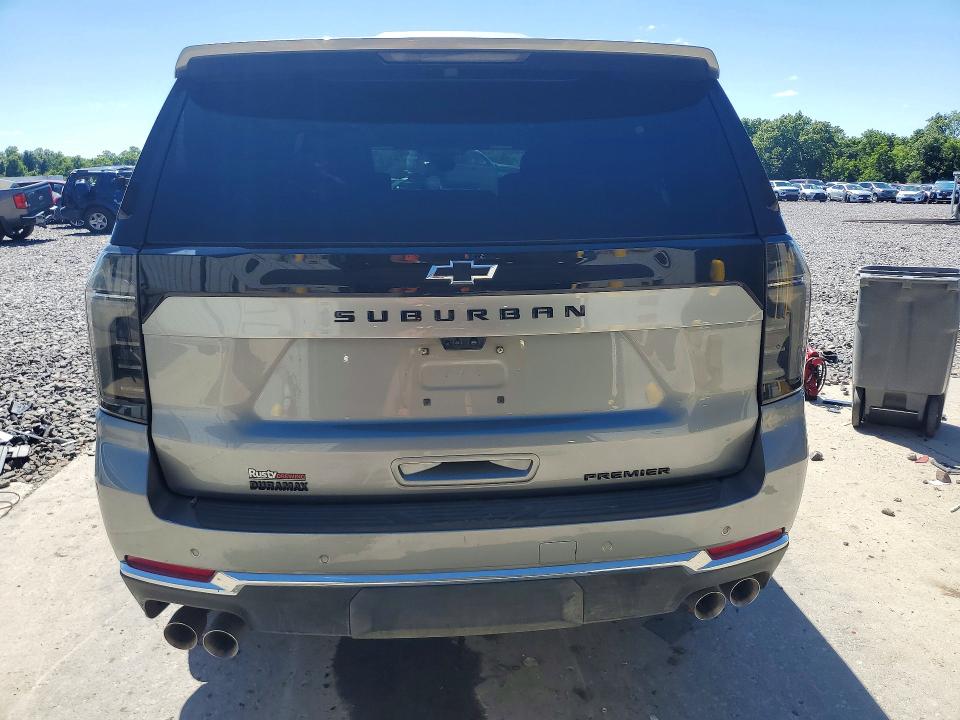 2025 Chevrolet Suburban VIN 1GNS6FR82SR392679 COPART salvage auction — WATER/FLOOD, Mo - Salvage Certificate Of Title, sold $27,750 on 2026-07-21 (photo 6)