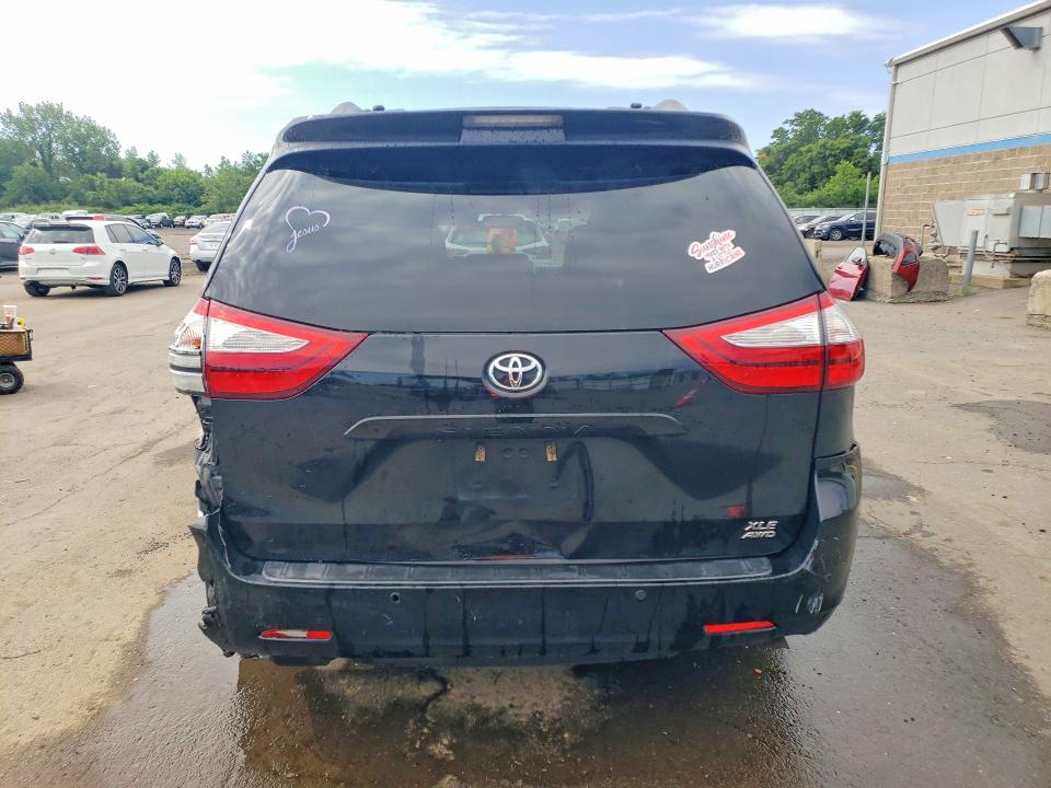 2017 Toyota Sienna VIN 5TDDZ3DC6HS162852 COPART salvage auction — REAR END, Ct - Cert Of Title-Salvage, sold $4,250 on 2026-07-14 (photo 6)