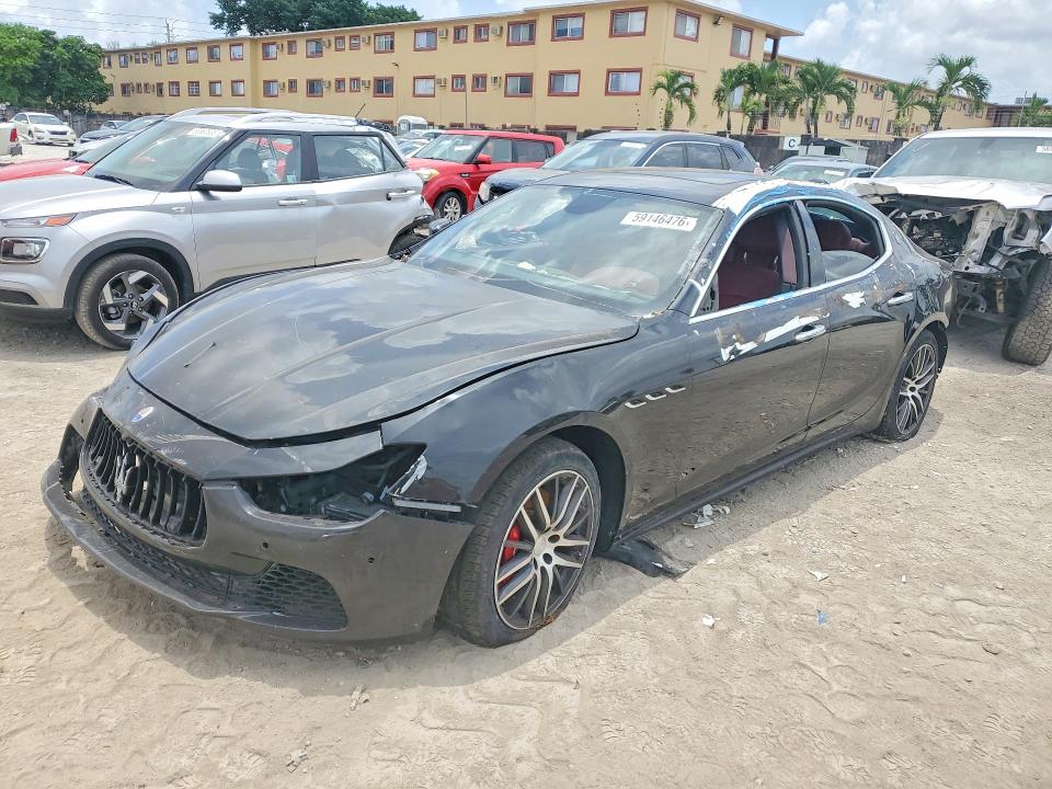 2022 Maserati Ghibli VIN ZAM57XSA7H1221497 COPART salvage auction — REAR END, Fl - Certificate Of Title (P), sold $450 on 2026-07-21 (photo 1)
