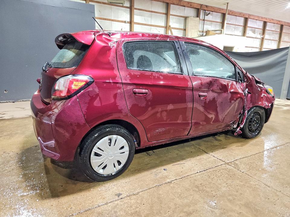 2024 Mitsubishi Mirage VIN ML32AUHJ1RH021421 COPART salvage auction — SIDE, OH - BILL OF SALE-PARTS ONLY (P), sold $1,950 on 2026-07-08 (photo 3)