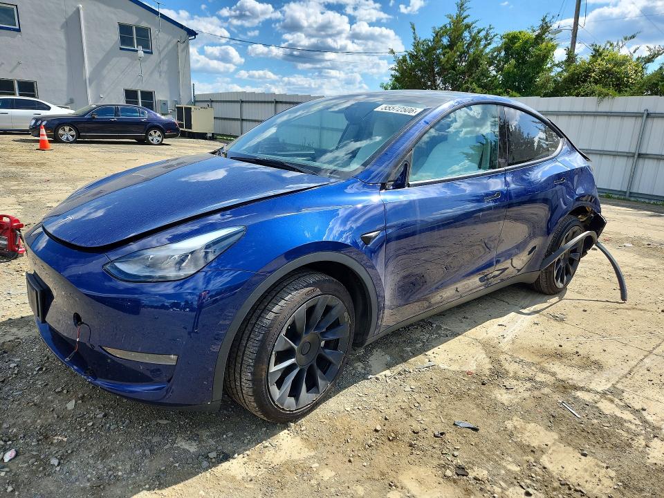 2023 Tesla VIN 7SAYGDEE4PA171002 COPART salvage auction — REAR END, Nj - Cert Of Title-Salvage, sold $10,200 on 2026-07-29 (photo 1)