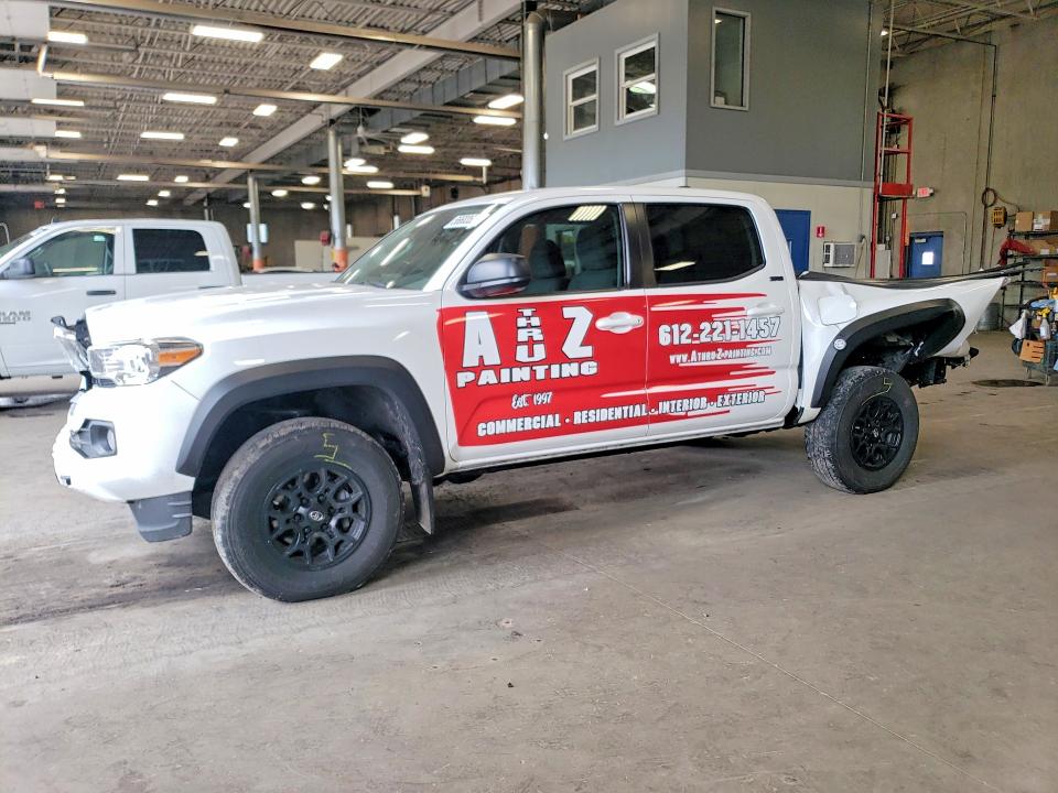 2023 Toyota Tacoma VIN 3TMCZ5AN0PM596910 COPART salvage auction — REAR END, Mn - Cert Of Title-Salvage, sold $12,300 on 2026-07-09 (photo 1)