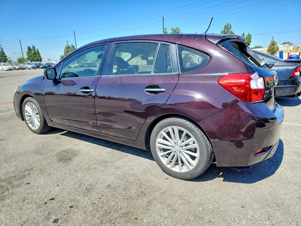 2012 Subaru Impreza VIN JF1GPAG63CH244893 COPART salvage auction — REAR END, Ca - Salvage Certificate, sold $800 on 2026-07-21 (photo 2)