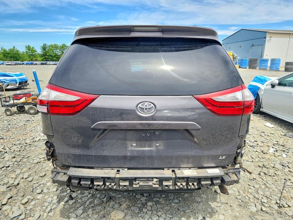 2015 Toyota Sienna VIN 5TDDK3DC1FS112278 COPART salvage auction — REAR END, Nj - Cert Of Title-Salvage, sold $1,700 on 2026-07-29 (photo 6)