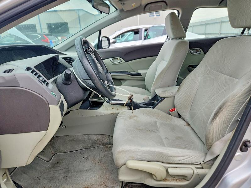 2012 Honda Civic VIN 19XFB2F50CE347715 COPART salvage auction — FRONT END, Nj - Cert Of Title-Salvage, sold $1,100 on 2026-07-25 (photo 7)