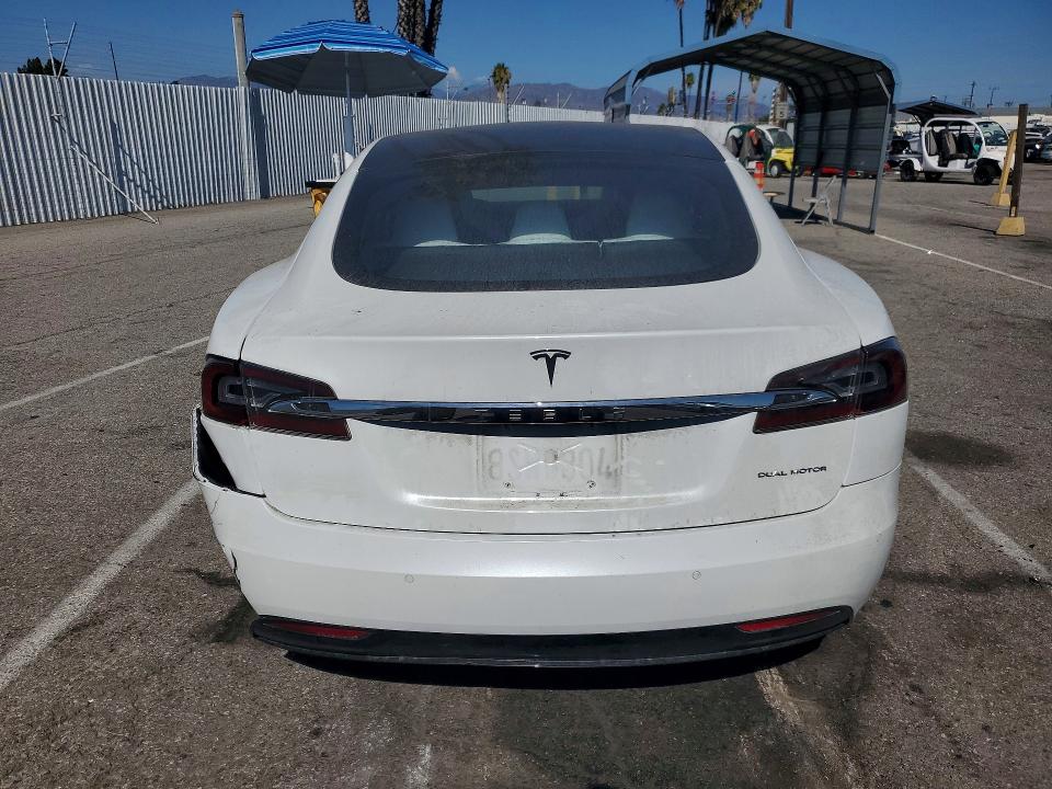 2019 Tesla Model s VIN 5YJSA1E25KF337242 COPART salvage auction — REAR END, Ca - Salvage Certificate, sold $11,000 on 2026-07-31 (photo 6)