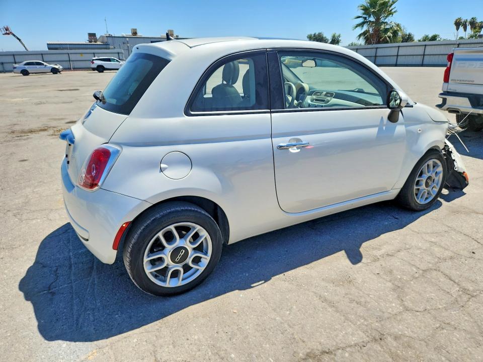 2014 Fiat 500 VIN 3C3CFFAR2ET262760 COPART salvage auction — FRONT END, Ca - Salvage Certificate, sold $800 on 2026-07-10 (photo 3)