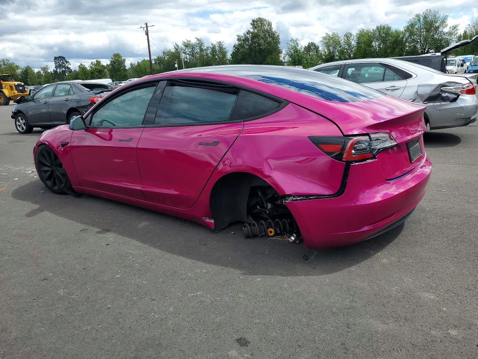 2023 Tesla Model 3 VIN 5YJ3E1EA1PF475478 COPART salvage auction — FRONT END, Wa - Bill Of Sale, sold $2,750 on 2026-07-06 (photo 2)