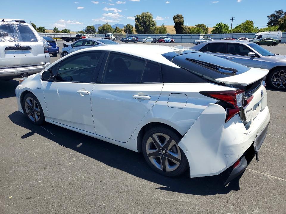 2019 Toyota Prius VIN JTDKARFU2K3093478 COPART salvage auction — REAR END, Ca - Salvage Certificate, sold $6,000 on 2026-07-13 (photo 2)
