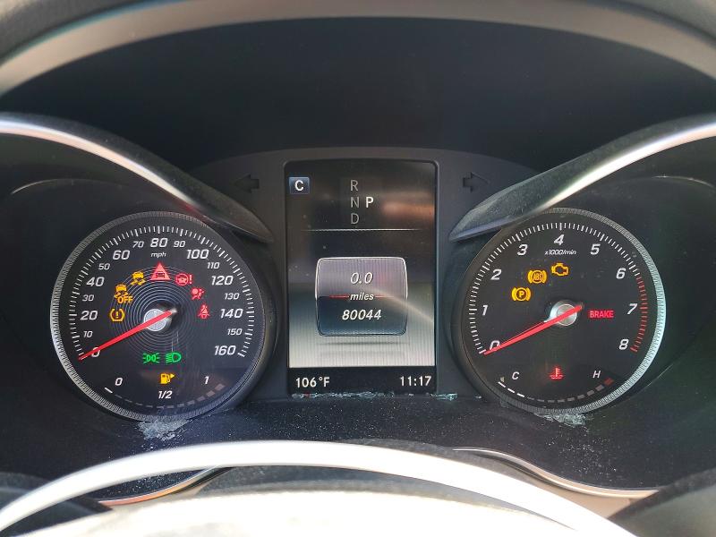 2018 Mercedes-benz C-klasse VIN 55SWF4JB8JU241175 COPART salvage auction — FRONT END, Ca - Salvage Certificate, sold $2,900 on 2026-07-09 (photo 9)
