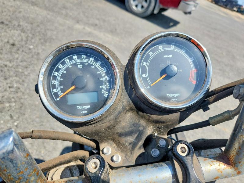 2014 Triumph motorcycle Bonneville VIN SMT910K10ET624852 COPART salvage auction — NORMAL WEAR, CT, sold $325 on 2026-09-16 (photo 7)