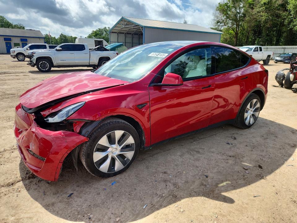 2022 Tesla Model y VIN 7SAYGDEE6NF559803 COPART salvage auction — FRONT END, FL - CERT OF TITLE SLVG REBUILDABLE, sold $6,100 on 2026-07-24 (photo 1)