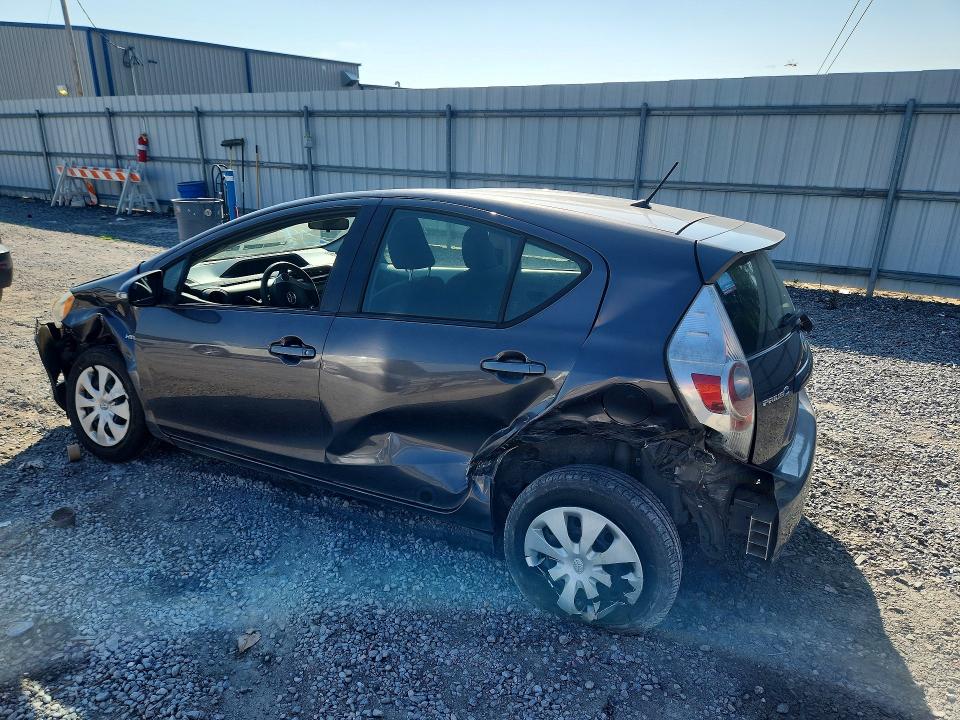 2012 Toyota Prius VIN JTDKDTB37C1008830 COPART salvage auction — FRONT END, Nc - Salvage Certificate Of Title, sold $475 on 2026-07-15 (photo 2)