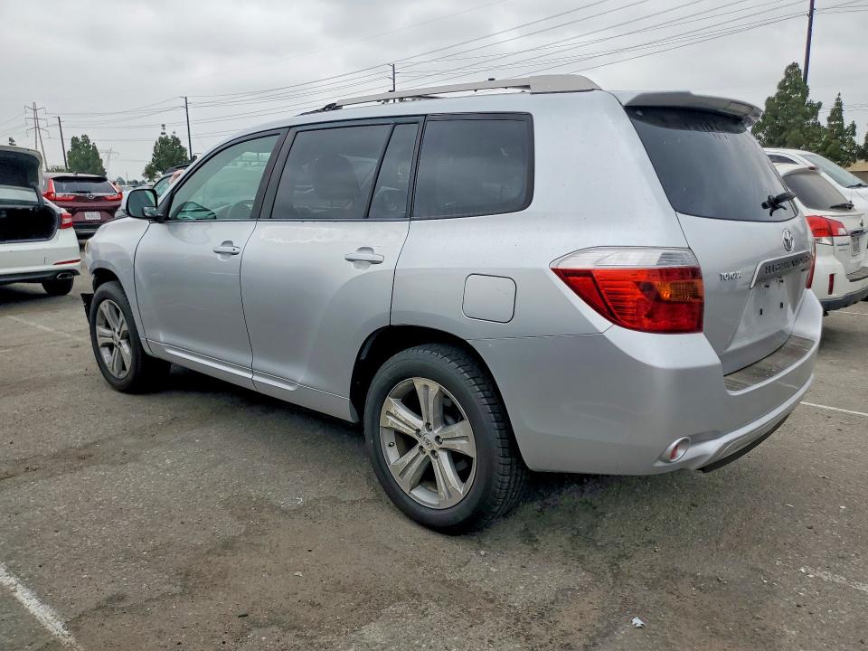 2008 Toyota Highlander VIN JTEDS43A382059627 COPART salvage auction — FRONT END, Ca - Salvage Certificate, sold $1,550 on 2026-07-30 (photo 2)