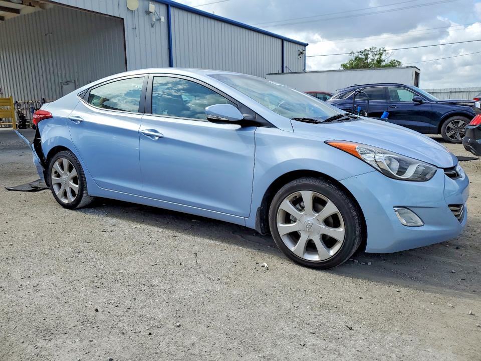 2012 Hyundai Elantra VIN KMHDH4AE3CU471340 COPART salvage auction — REAR END, Fl - Cert Of Title Slvg Rebuildable, sold $3,000 on 2026-07-17 (photo 4)