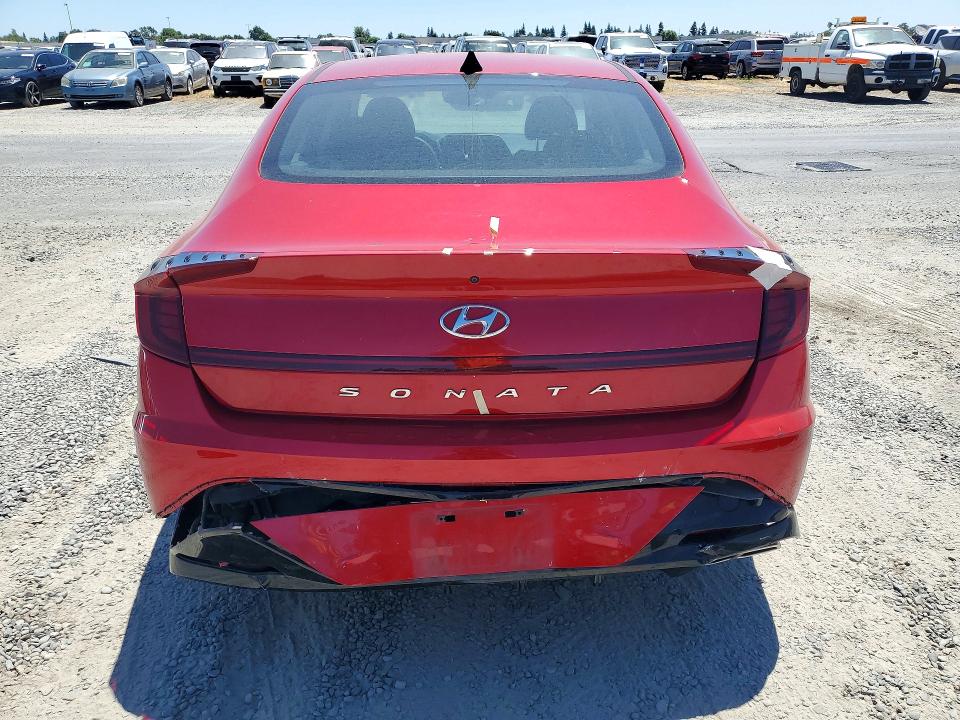 2021 Hyundai Sonata VIN KMHL64JA8MA164442 COPART salvage auction — REAR END, Ca - Salvage Certificate, sold $2,300 on 2026-07-28 (photo 6)
